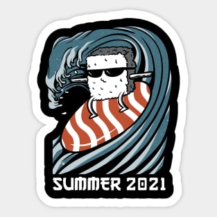 Sushi Surfer Sticker